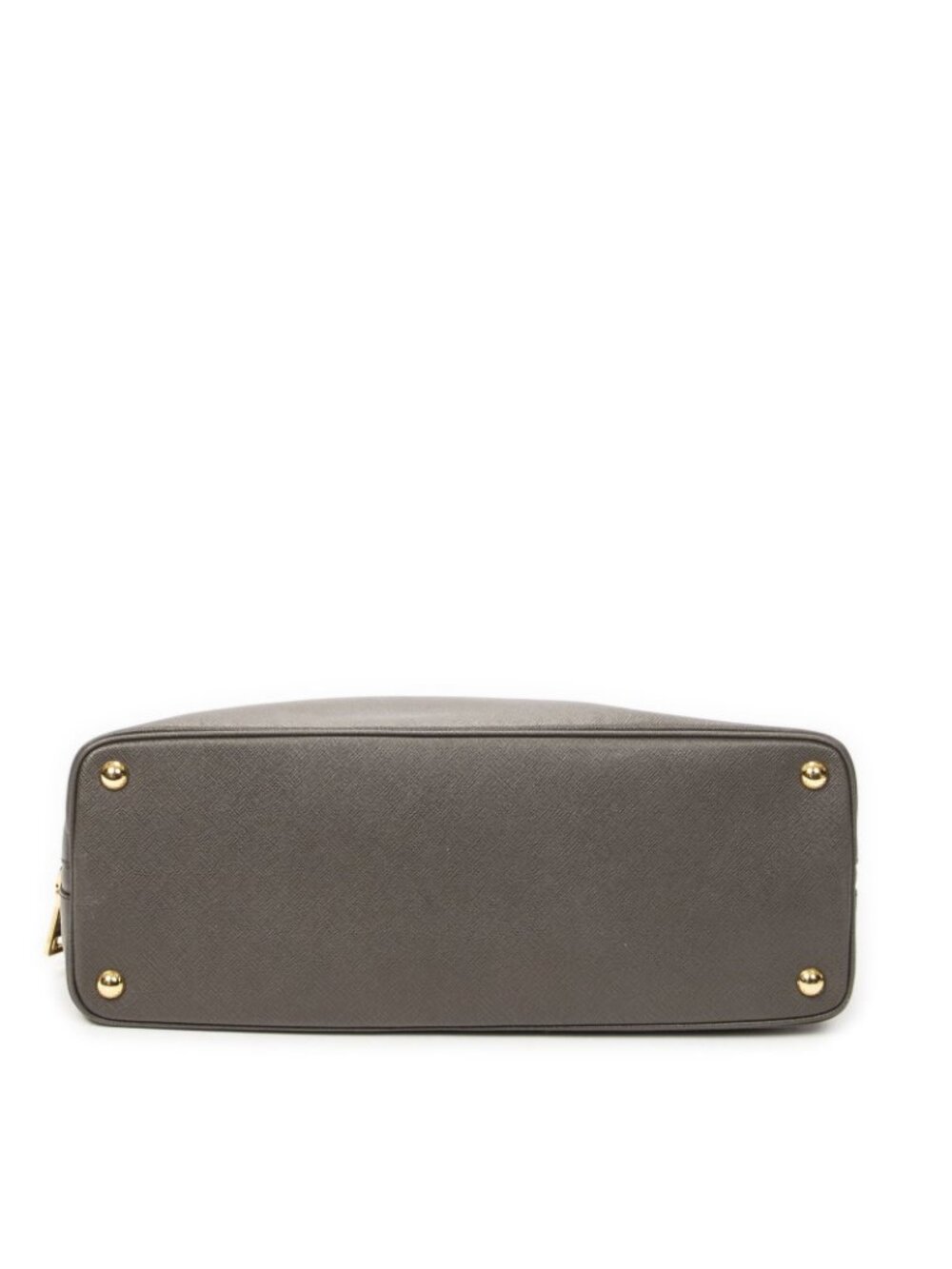 Prada Large Zip Promenade Gray Saffiano Leather Messenger - Picture 6 of 10